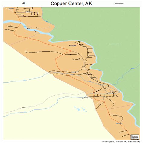 Copper Center Alaska Street Map 0217300