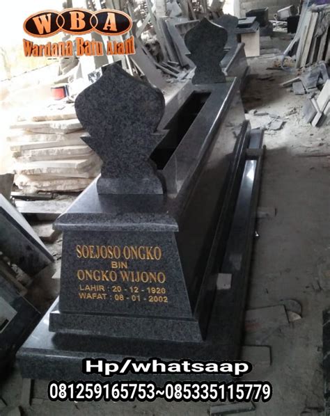 Contoh Makam Batu Granit Impala Mataraman Pengrajin Kijing Granit