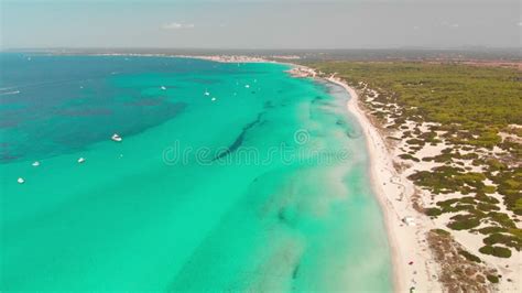 Mallorca Es Trenc Ses Arenes Beach Spain Stock Video Video Of Europe