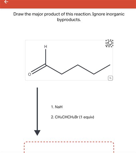 Solved Draw The Major Product Of This Reaction Ignore