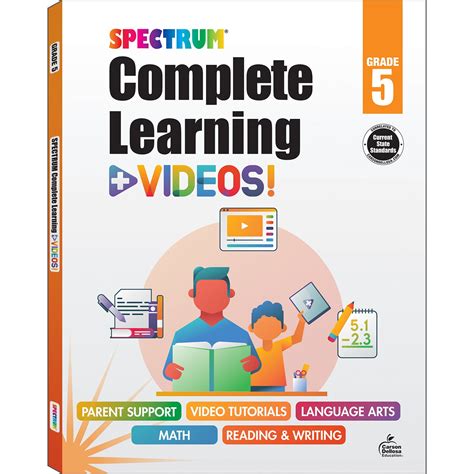 Spectrum Complete Learning Videos Ages Th Grade Workbooks