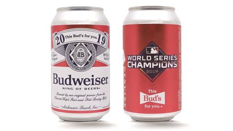 Nationals Budweiser Limited Edition World Series Cans Released