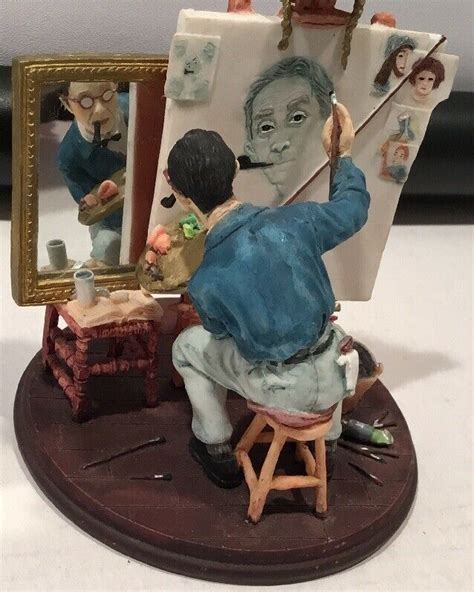 1999 Norman Rockwell Triple SELF PORTRAIT And Similar Items