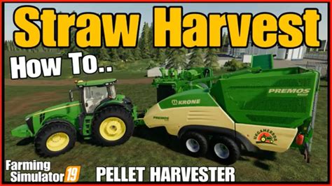 Fs19 Straw Harvest Add On Dlc Pellet Harvester Farming Simulator 19