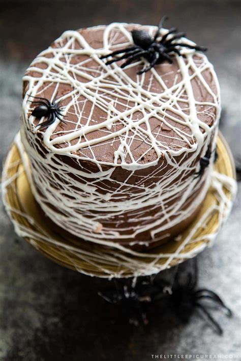 Chocolate Spider Web Cake The Little Epicurean