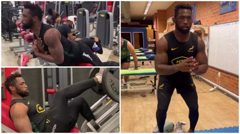 WATCH Springbok Skipper Siya Kolisi Steps Up Recovery From Knee Injury