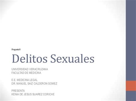 Delito Sexual