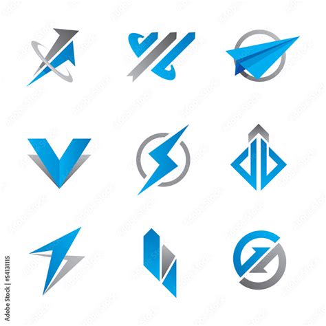 Fast vector logo symbols Stock Vector | Adobe Stock