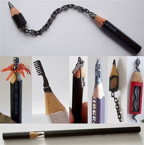 5 - Most bizarre sculptures you might ever see | Pencil carving ...