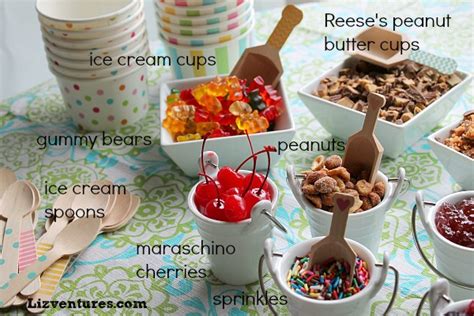 Summer Fun Set Up An Ice Cream Sundae Bar