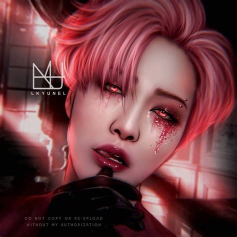 Seonghwa Pink Hair Fanart