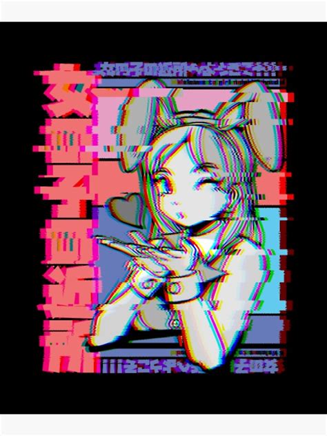 Vaporwave Aesthetic Japanese Retro Anime Girl Poster For Sale By