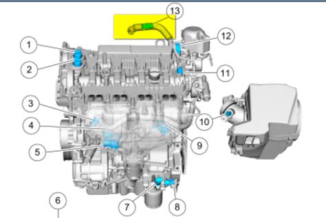 Crankcase Pressure Sensor 2017 Ford Escape