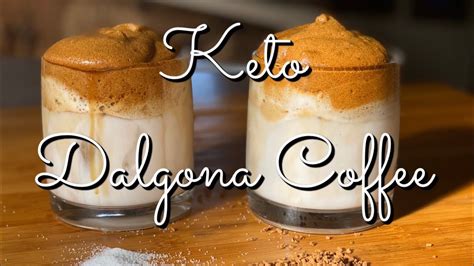 Sugar Free Dalgona Coffee Keto Low Calorie Frothy Whipped Coffee Viral Tiktok Coffee Youtube