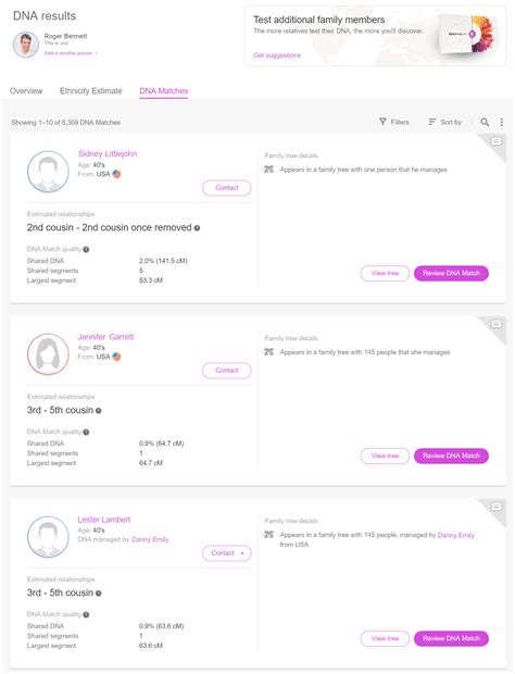 DNA Results And Filtering Your DNA Matches