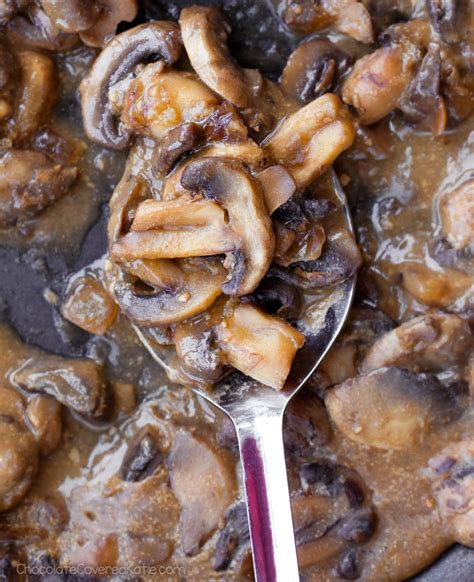 Mushroom Gravy Recipejust 6 Ingredients Chocolate Covered Katie