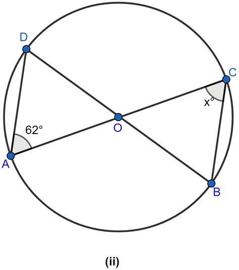 If O Is The Center Of The Circle Find The Value Of X In The Knowledgeboat