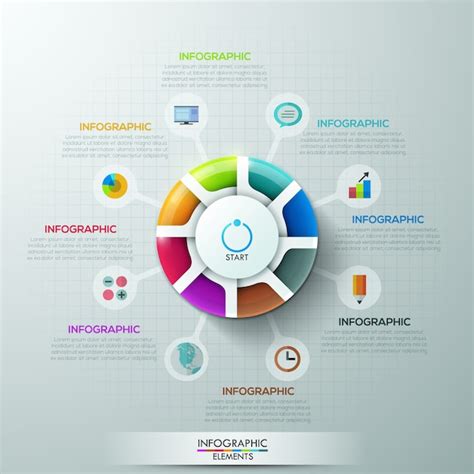 Premium Vector Modern Infographics Options Banner With Pie Chart