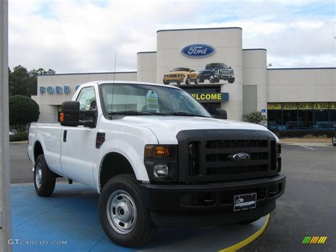 2010 Oxford White Ford F250 Super Duty Xl Regular Cab 4x4 25062502 Car Color