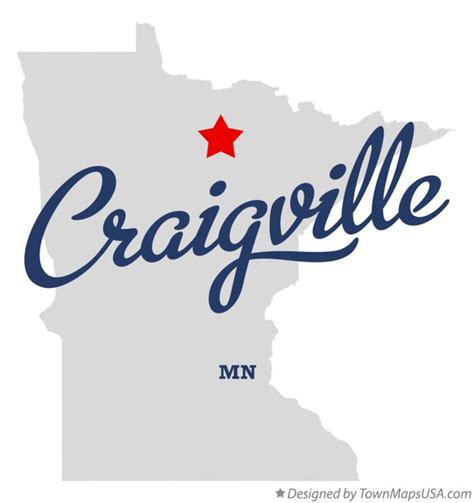 Map of Craigville, MN, Minnesota