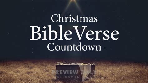 Christmas Bible Verse Countdowns 5 Minute James Grocho