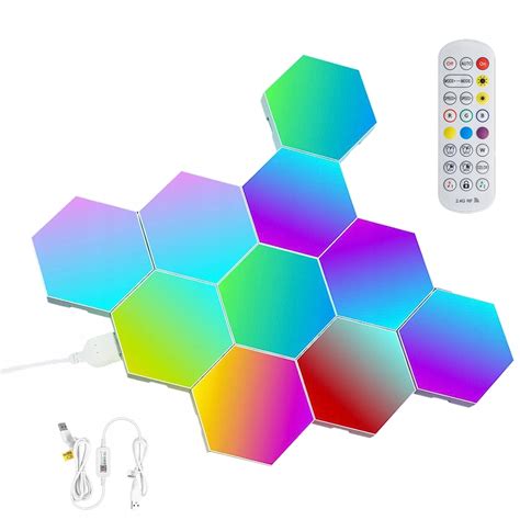 El Panele O Wietleniowe Led Lampa Kinkiet Diy Hexagon Plaster Miodu