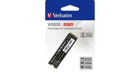 Verbatim Vi3000 PCIe NVMe M 2 SSD 1TB PCI Express 3 0 Belső SSD Pepita hu