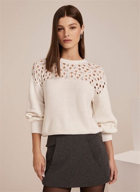 Blusa Le Lis Wilma Tricot Feminina 11 11 4802 Blusa Le Lis Wilma