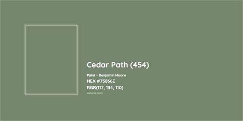 Benjamin Moore Cedar Path (454) Paint color codes, similar paints and colors - colorxs.com