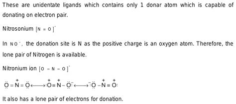 39how Nitrosonium And Nitronium Ion Can Act As A Ligand