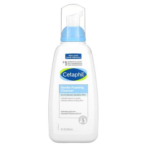 Cetaphil, Мягкая пенка для умывания, для сухой и нормальной кожи, без ...