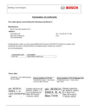 Fillable Online EC DECLARATION OF CONFORMITY The Undersigned