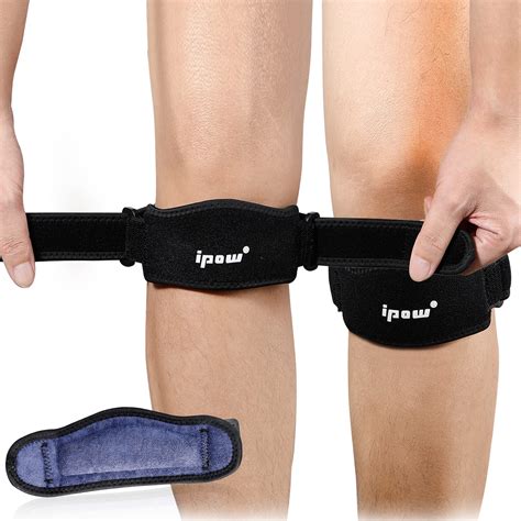 IPOW 2 Pack Knee Strap For Pain Relief Patellar Tendon Support