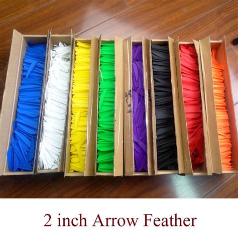 Pcs Archery Arrow Vanes Rubber Feather Fletching Fletches Bow Diy