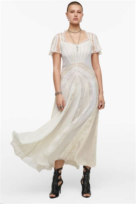 A White Dress Zara Long Lace Dress Limited Edition Zara Studio