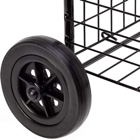 Portable Folding Personal Grocery Shopping Cart With Wheels Zincera