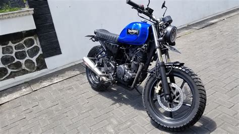 Modifikasi Yamaha Byson Scrambler Low Budget Kapan Yamaha Bikin Motor