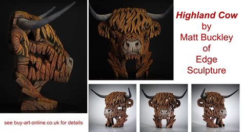 The Highland Cow From Matt Buckley Of Edge Sculpture Buy Art Online