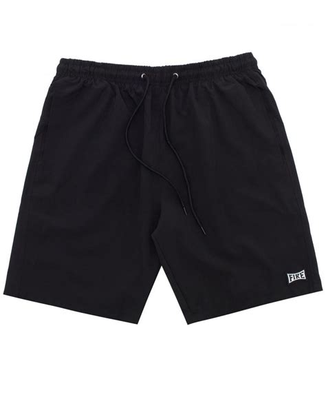 Bermuda Fire Tactel Basic Square Preto BERMUDAS Fireapparelbr