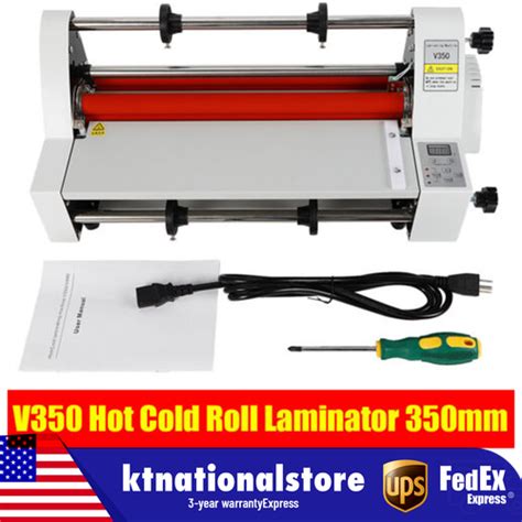 Hot Cold Roll Laminator Single Dual Sided Digital Display Laminating Machine EBay
