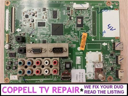 LG 60PA6550 UF EBT61855005 Main Board Repair Service Coppell TV