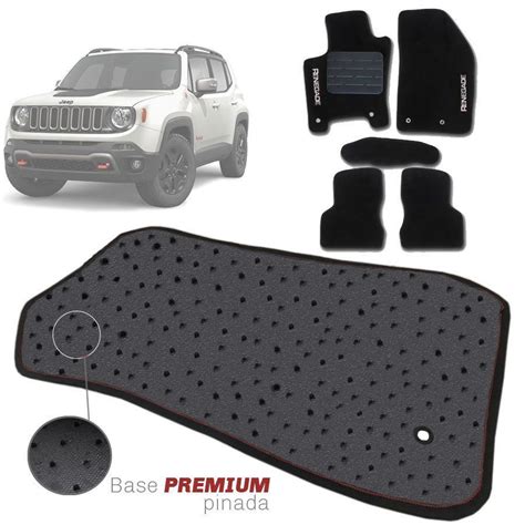 Jogo De Tapete Carpete Tevic Pinado Jeep Renegade