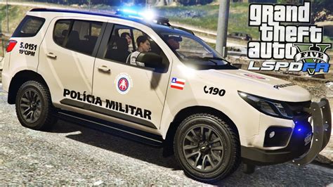 Gta V Pmba Patrulhamento A Nova Trailblazer Da Pol Cia Militar Da