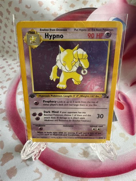 Pokémon TCG Hypno Fossil 8 Holo 1st Edition Holo Rare eBay