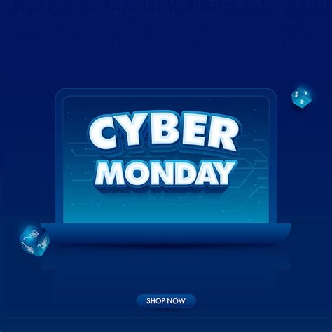 Style D Autocollant Texte Cyber Monday Sur Cran D Ordinateur Portable