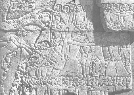 Swimming Scene Kadesh Battle Scene Ramesseum Temple Decker W