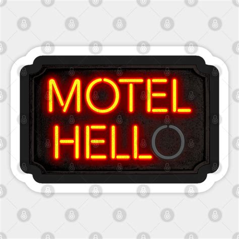 Motel Hell Neon Sign - Motel Hell - Sticker | TeePublic