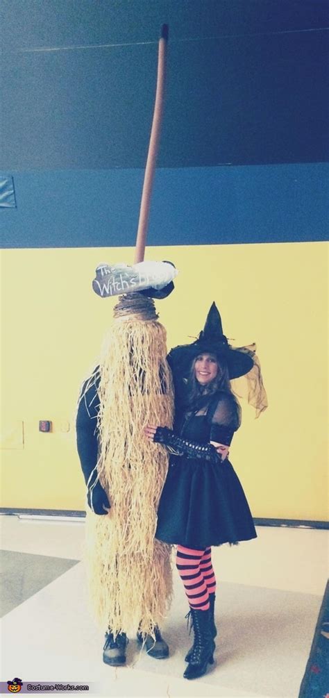 The Witch and her Broom Couple Costume