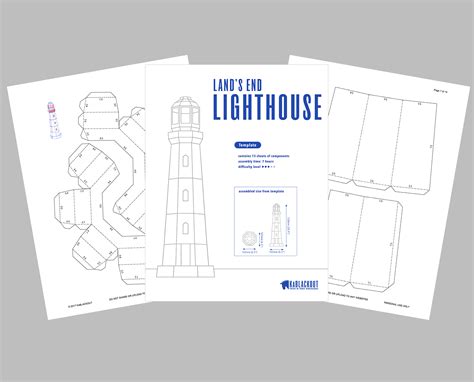 Lighthouse PDF TEmplate | KaBlackout Papercraft Templates