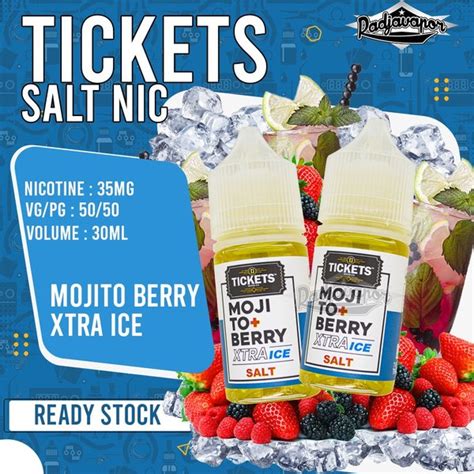 Jual Liquid Salt Nic Ticket Mojito Xtra Ice Ml Di Lapak Radja Vapor